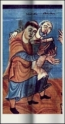 Alcuin ( droite) et Raban Maur ( gauche)