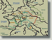 vignette-lien vers une carte de l'Empire carolingien